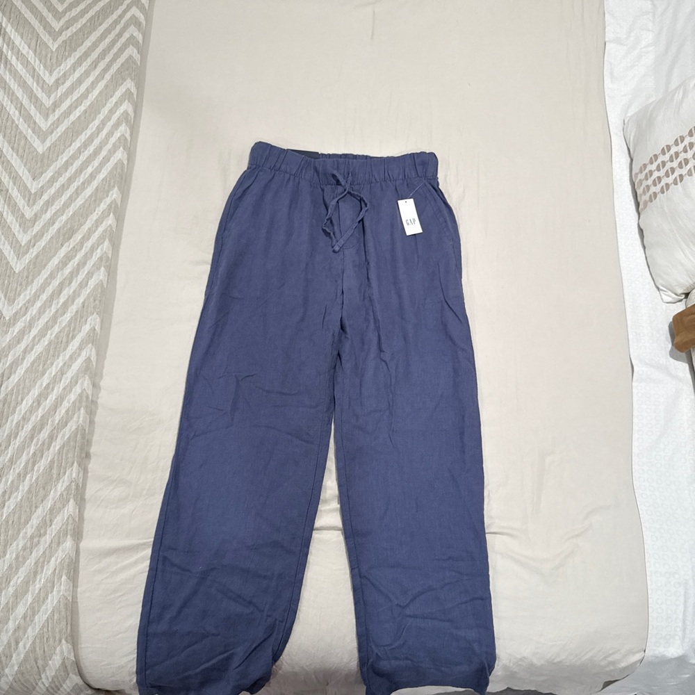 Gap Indigo Linen Pants